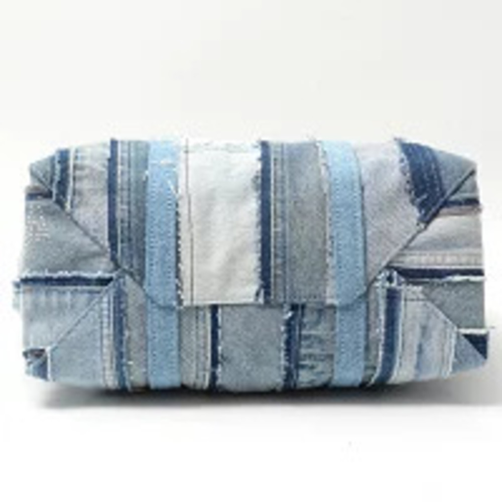 Balenciaga bag tote shoulder Barbes denim blue - Picture 4 of 10